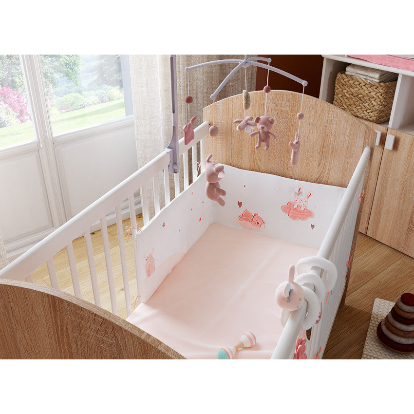 Tour de lit 3 pans Little princess - Prémaman