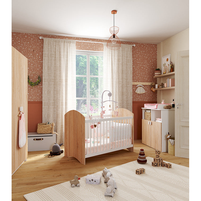 Parure de lit avec housse de couette et taie d'oreiller Little princess - Prémaman