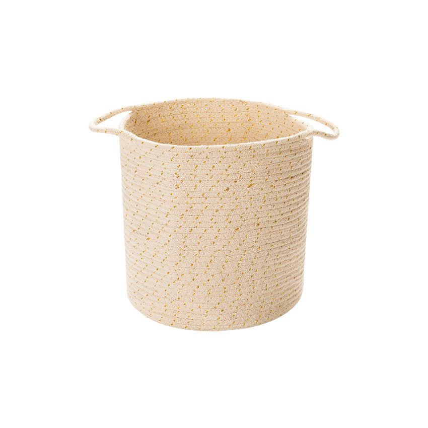 Panier de rangement en coton et lurex - Prémaman