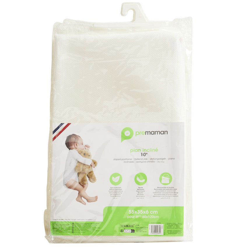 Plan incliné 10° ventilé pour lit 60 x 40 cm - Prémaman