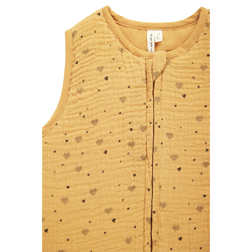 Gigoteuse TOG 2 imprimé cœurs en gaze de coton - Prémaman