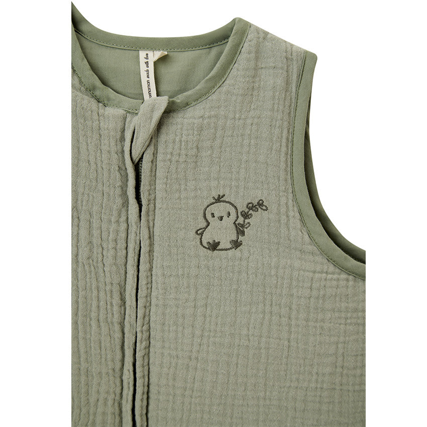 Gigoteuse TOG 2 broderie poussin en gaze de coton - Prémaman