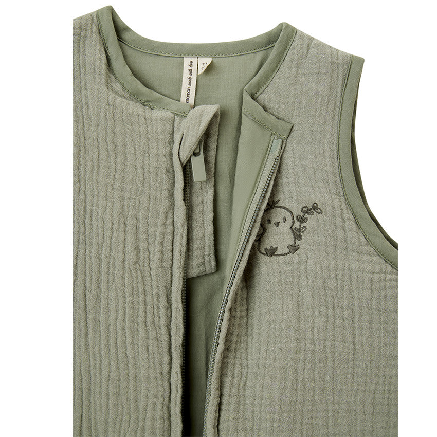 Gigoteuse TOG 2 broderie poussin en gaze de coton - Prémaman