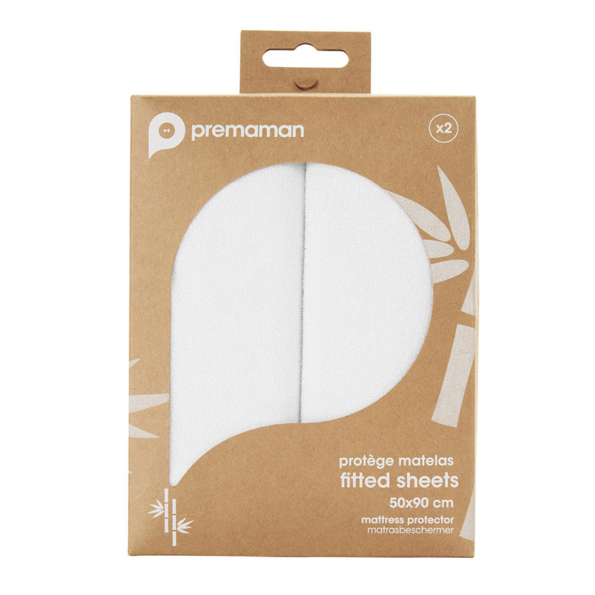 Lot de 2 alèses en viscose pour cododo 50 x 90 cm - Prémaman
