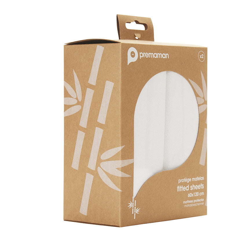 Lot de 2 alèses en viscose pour cododo 50 x 90 cm - Prémaman