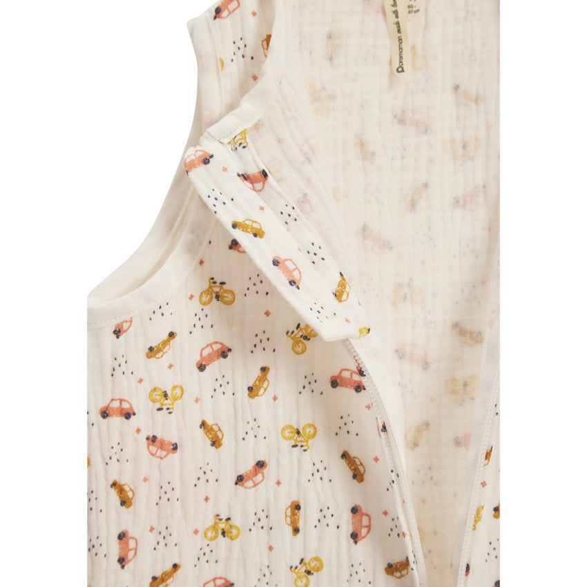 Gigoteuse sans manches imprimé voitures TOG 0.5 - Prémaman