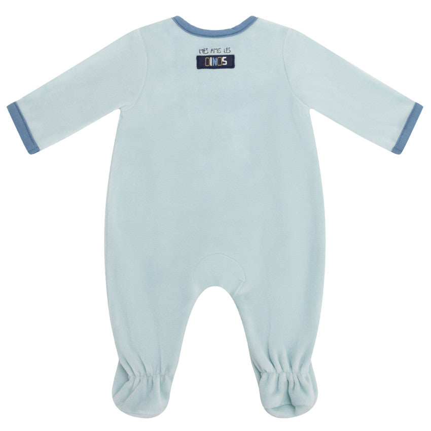 "My Dino Friends" Velour Sleepsuit for Baby Boys - Prémaman