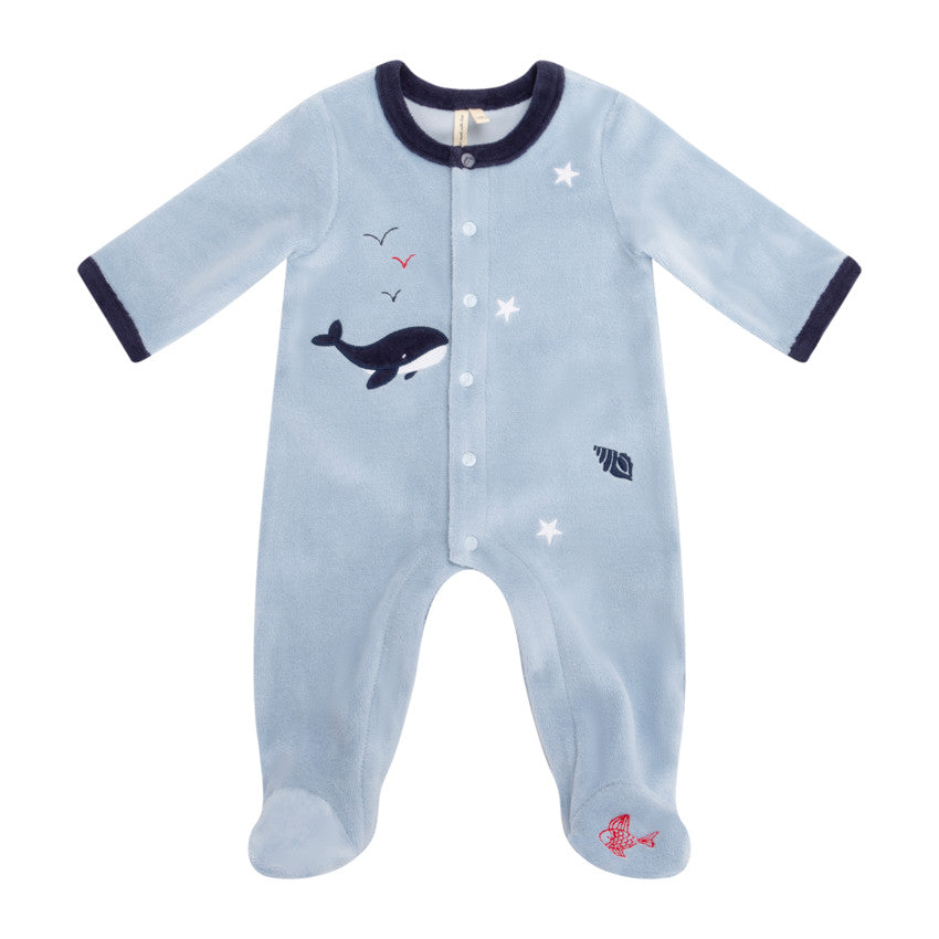 Dors-bien en velours Pretty Sea pour bébé garçon - Prémaman
