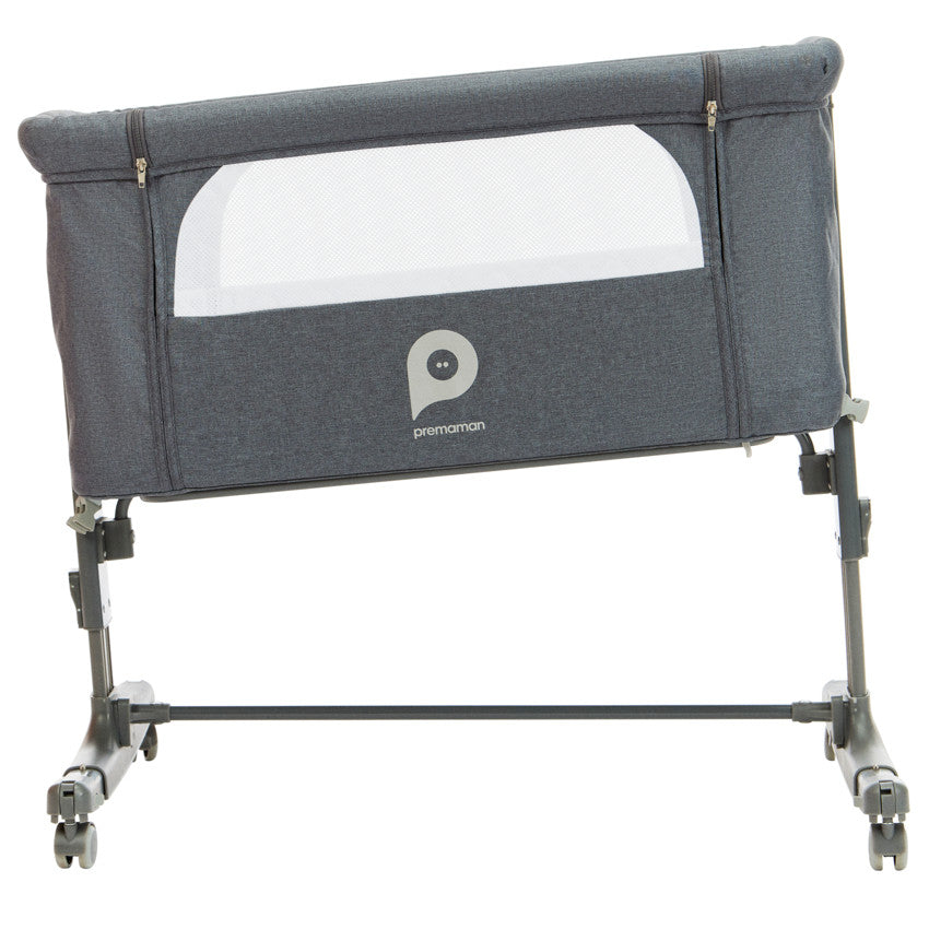 Berceau cododo à roulettes Bisoo gris - Prémaman