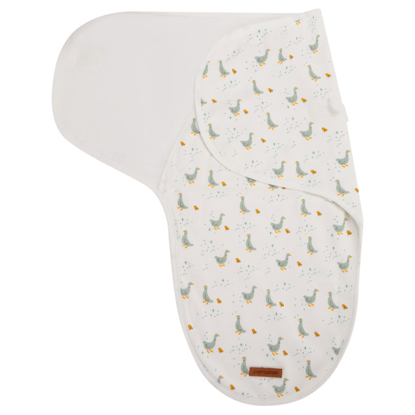 Couverture d'emmaillotage imprimé oies - Prémaman