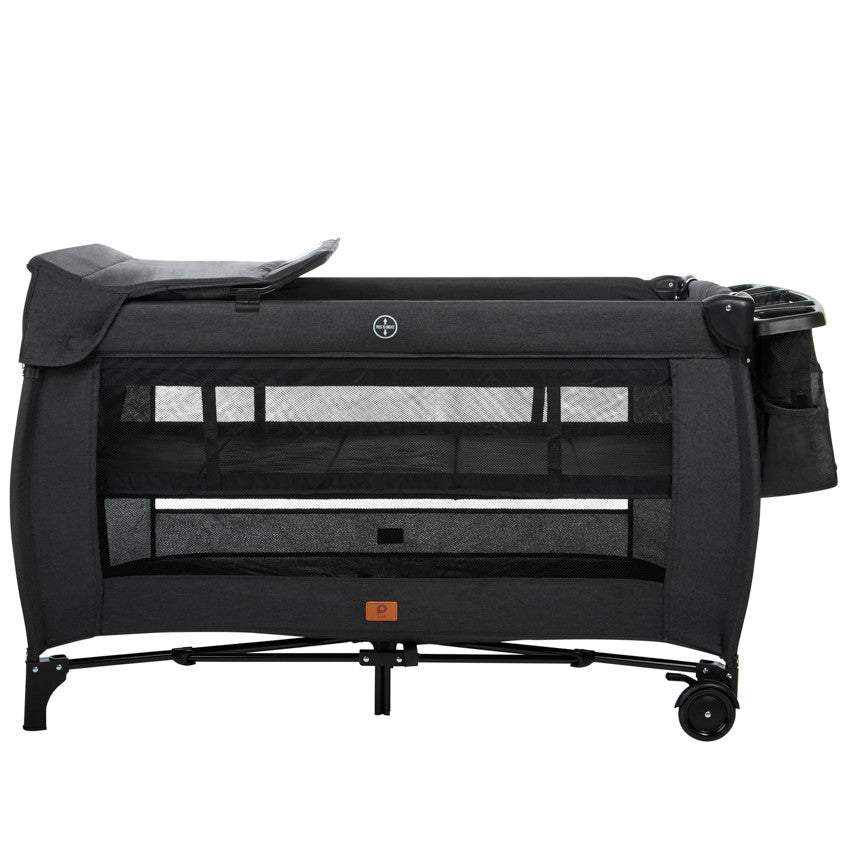 Lit de voyage avec accessoires Top All In noir - Prémaman