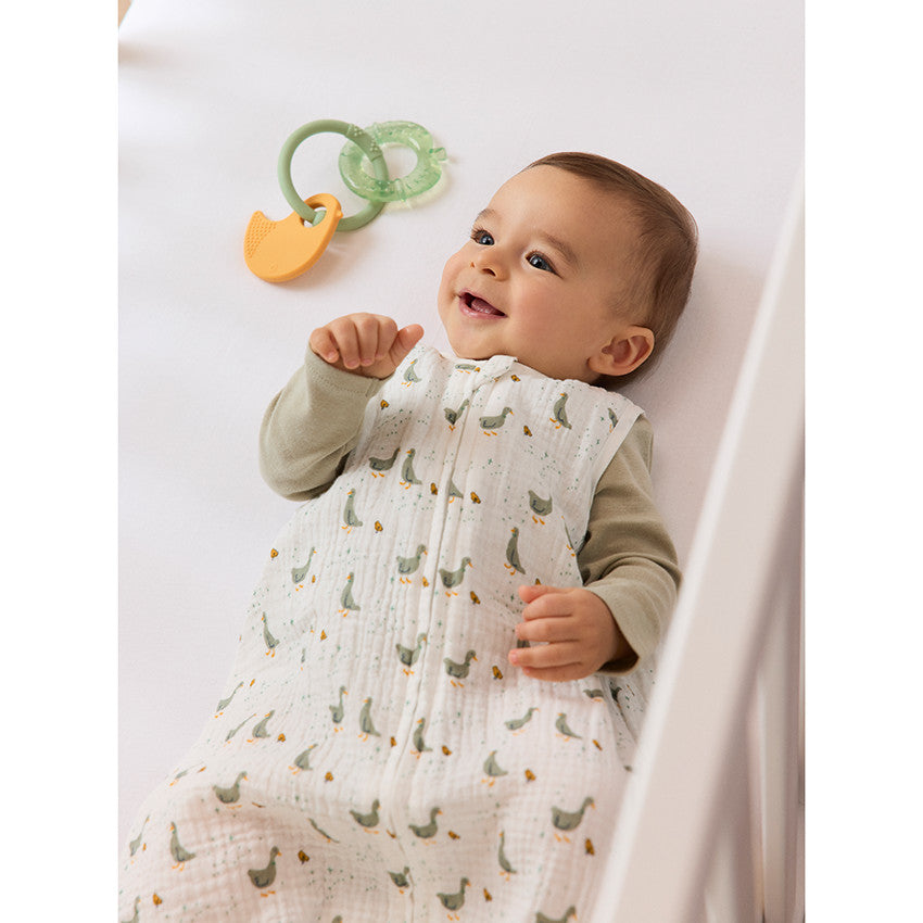 Sleeveless sleep bag TOG 0.5 with geese print Size 3 - Prémaman