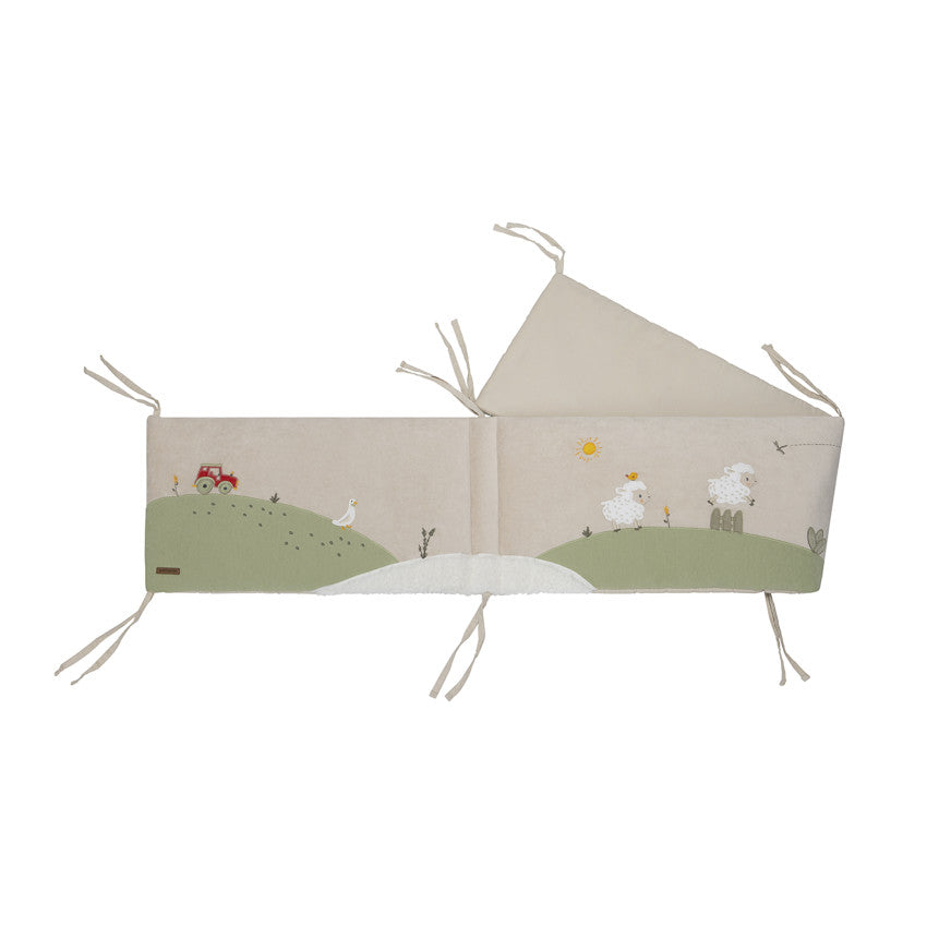 Tour de lit 3 pans en velours La vie à la Ferme - Prémaman