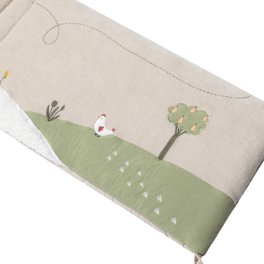 Tour de lit 3 pans en velours La vie à la Ferme - Prémaman