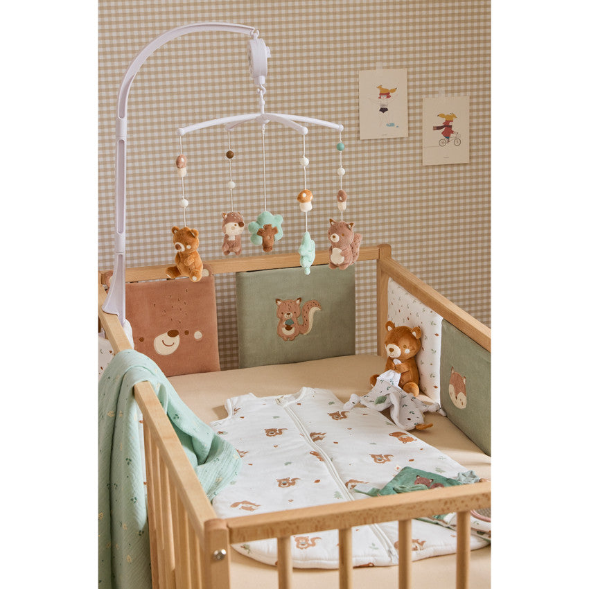 Lot de 6 protèges-barreaux scratchés Roi des Forêts - Prémaman