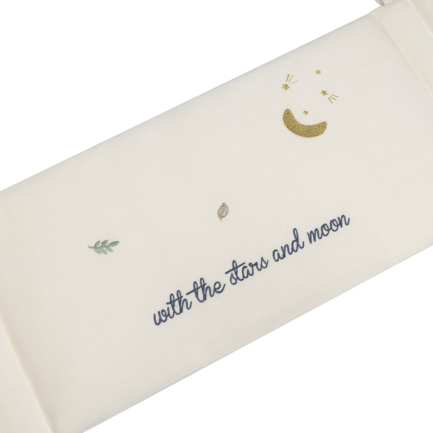 Tour de lit 3 pans en velours Little Deer écru - Prémaman