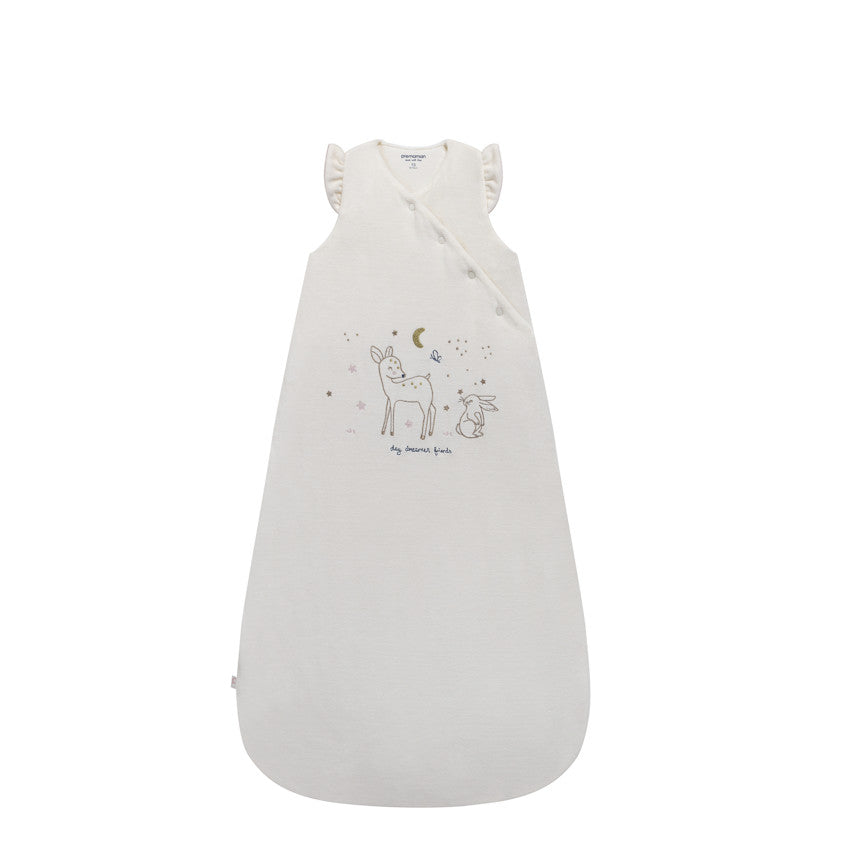 Gigoteuse sans manches TOG 3 en velours 18-36M Little Deer écru - Prémaman