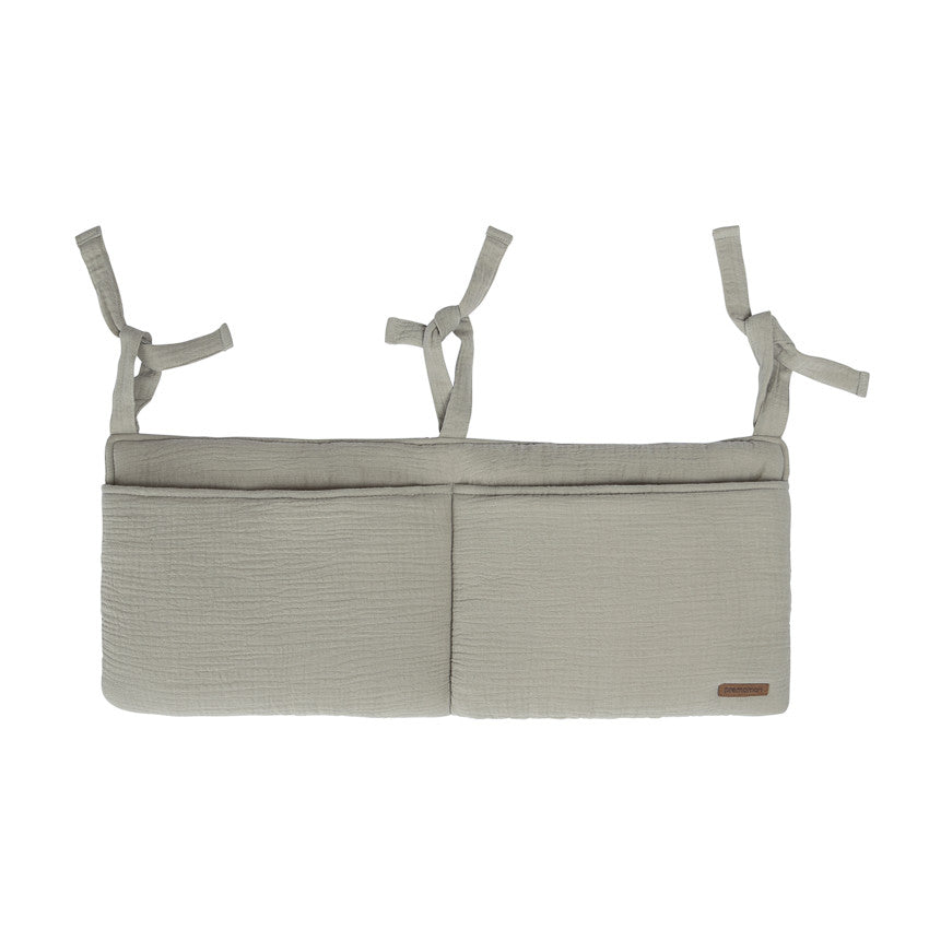 Pochette de lit à suspendre en gaze vert - Prémaman