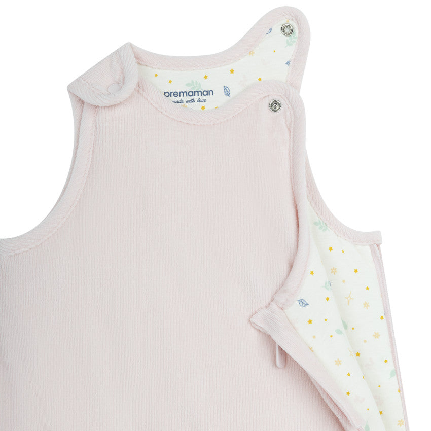 Gigoteuse sans manches en velours côtelé TOG 3.5 rose - Prémaman