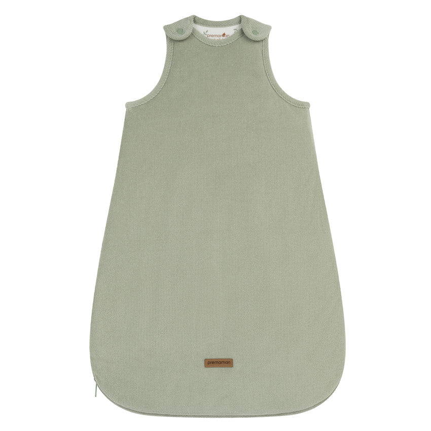 Gigoteuse sans manches en velours côtelé TOG 3.5 vert - Prémaman