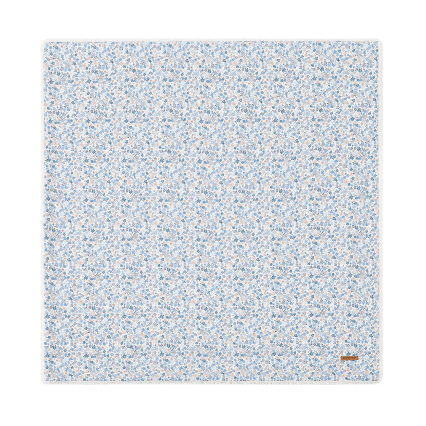 Poplin and Sherpa Blankets 80 x 80 cm - Tiny Flowers - Prémaman