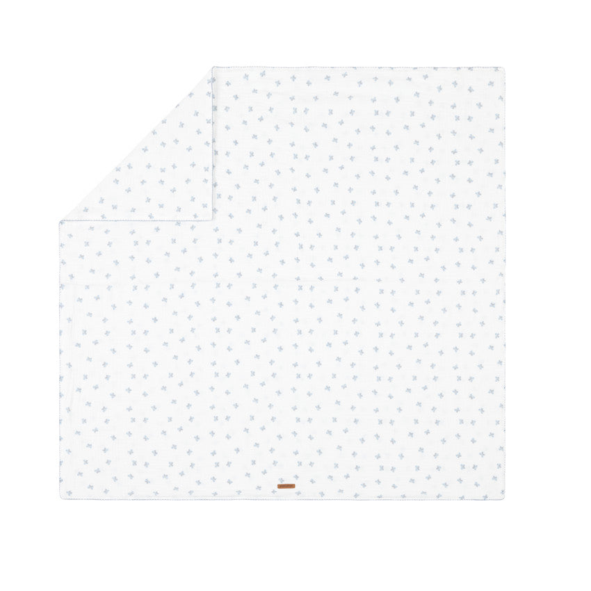 Couverture en gaze de coton 100 x 100 cm - Tiny Flowers - Prémaman