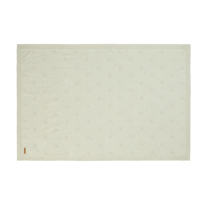 Knitted star pattern blanket - 80 x 110 cm - Premaman