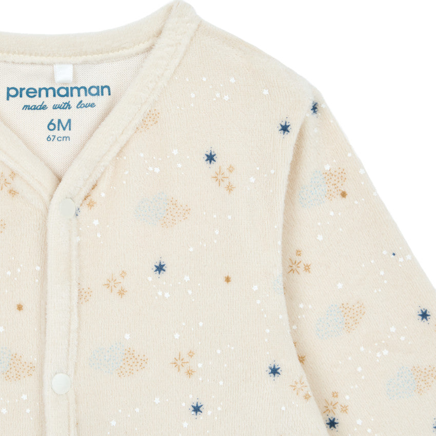 Long-sleeved velvet sleepsuit - Bande de Rêveurs - Maternity