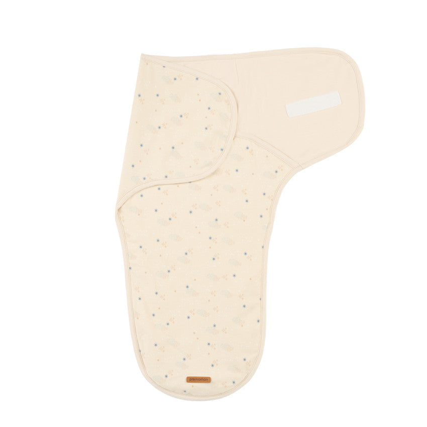 Couverture d'emmaillotage Bande de rêveurs - Beige - Prémaman