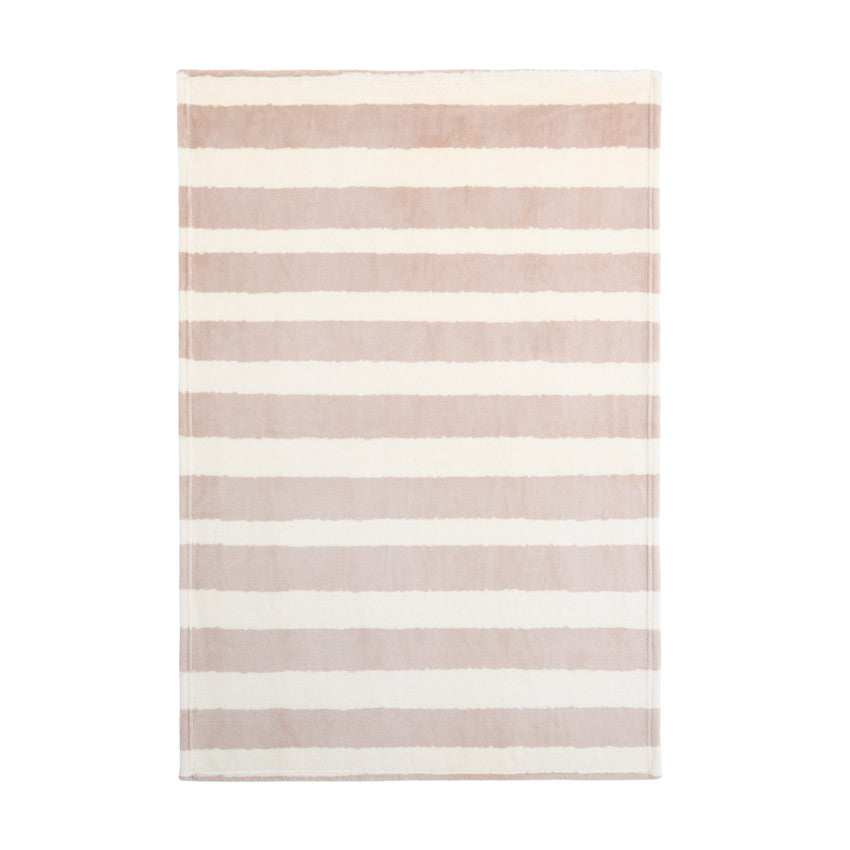 Couvertures en sherpa à rayures - 80x110 cm - Prémaman