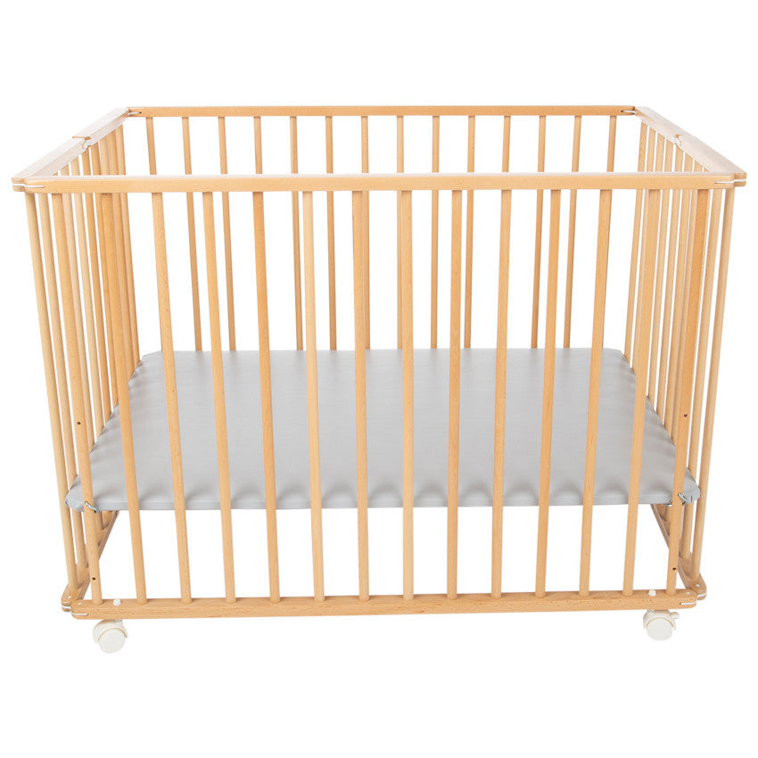 Parc pliant en bois Pocket vernis - Prémaman