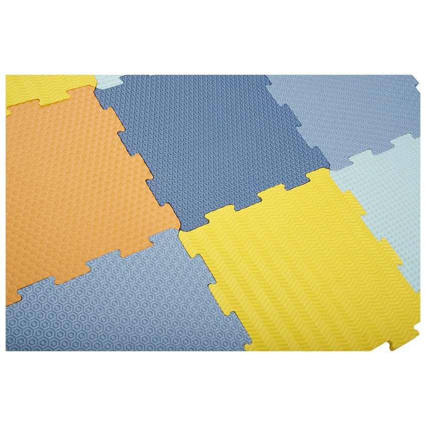 Tapis de dalles en mousse texturées 90 x 90 cm - Prémaman