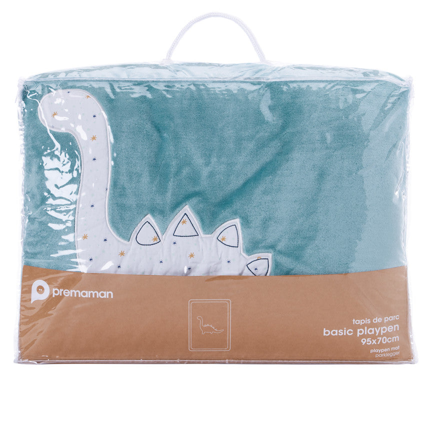 Tapis de parc bi-matière 70 x 95 cm imprimé/Dinosaure - Prémaman