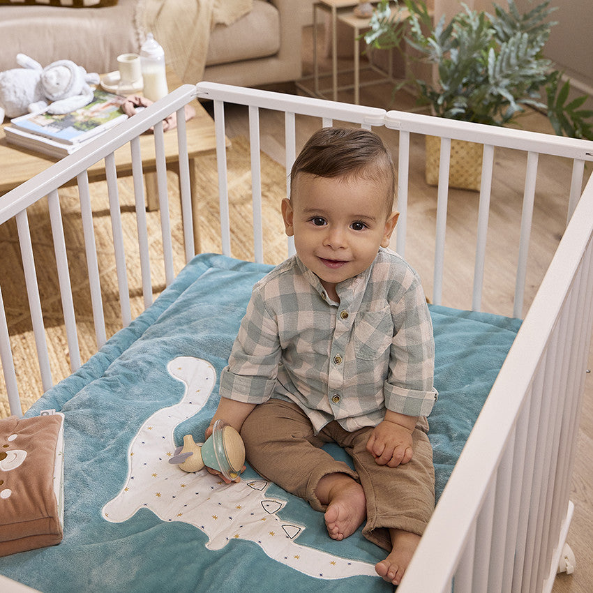 Tapis de parc bi-matière 70 x 95 cm imprimé/Dinosaure - Prémaman