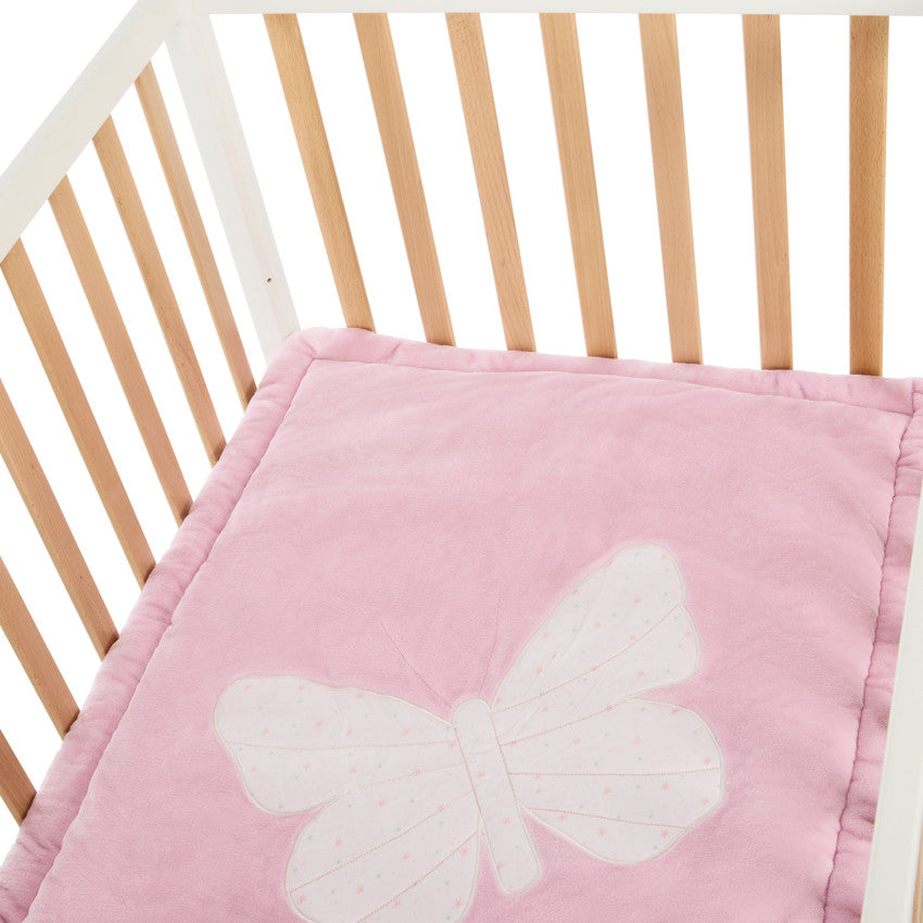 Tapis de parc bi-matière 70 x 95 cm imprimé/Papillon - Prémaman