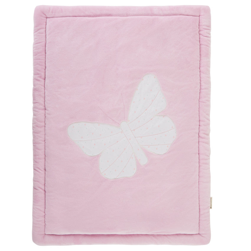 Tapis de parc bi-matière 70 x 95 cm imprimé/Papillon - Prémaman