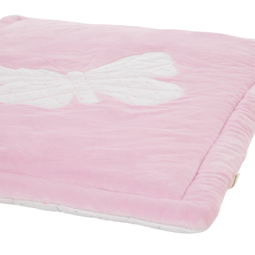 Tapis de parc bi-matière 70 x 95 cm imprimé/Papillon - Prémaman