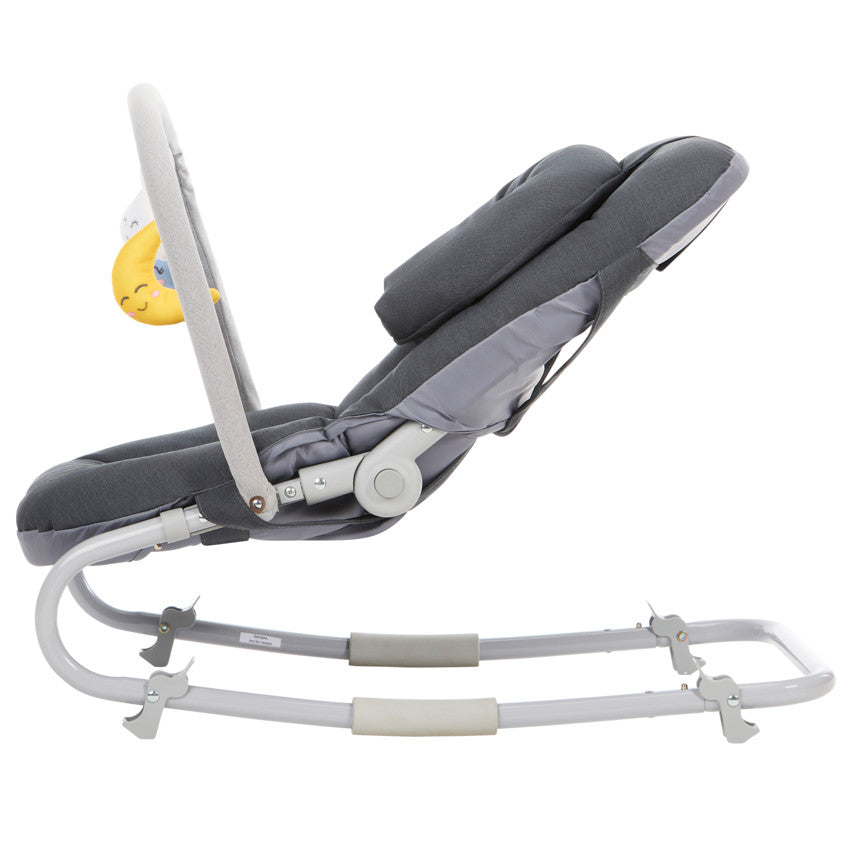 Transat pliable avec arche Comfy gris - Prémaman