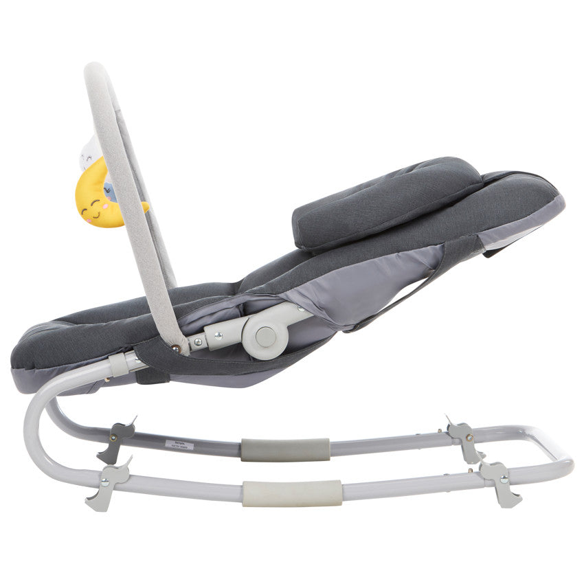 Transat pliable avec arche Comfy gris - Prémaman