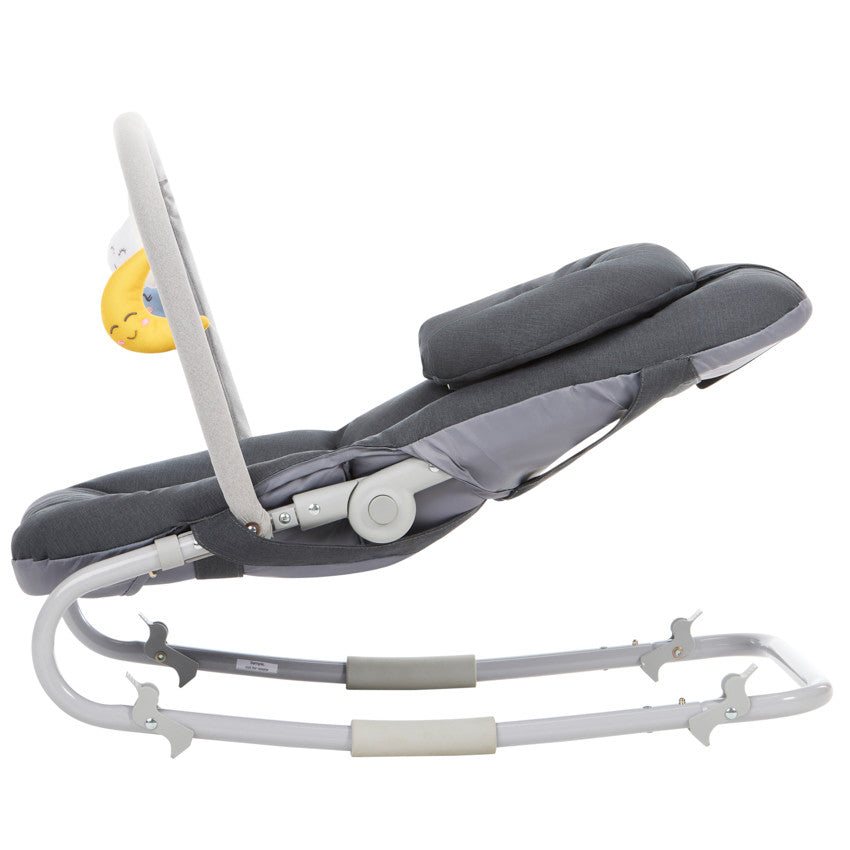 Transat pliable avec arche Comfy gris - Prémaman