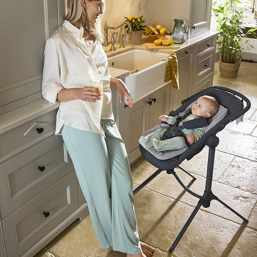 Transat réglable en hauteur Uppy gris - Prémaman