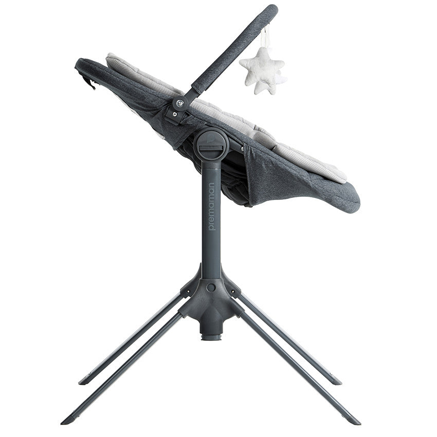 Transat réglable en hauteur Uppy gris - Prémaman