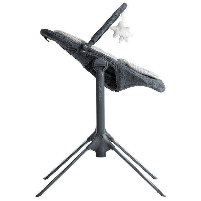 Transat réglable en hauteur Uppy gris - Prémaman