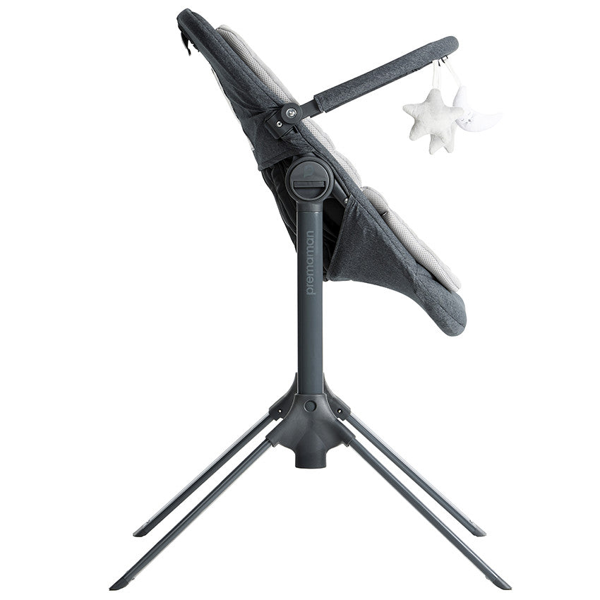 Transat réglable en hauteur Uppy gris - Prémaman