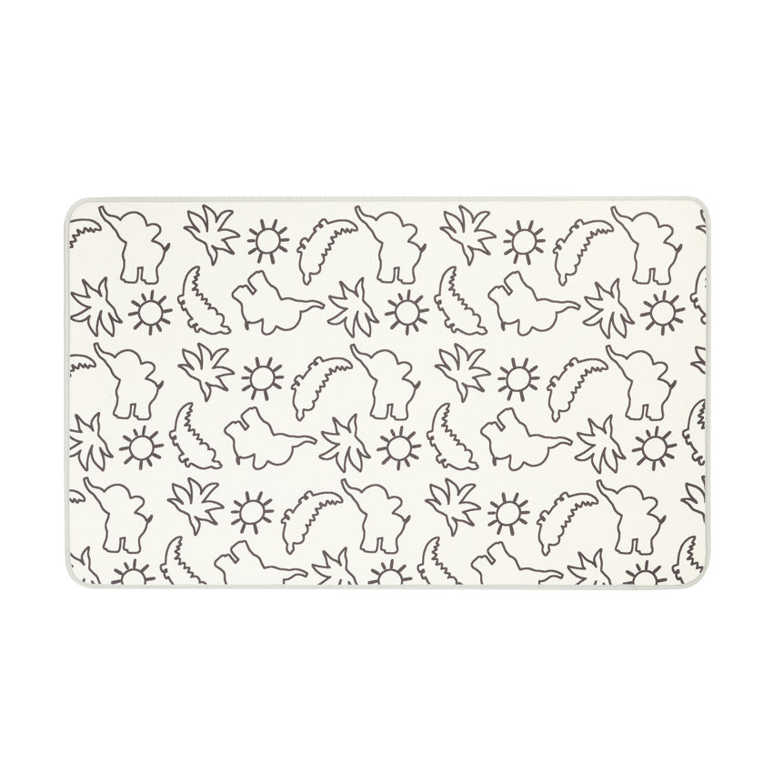 Tapis de jeu réversible en mousse savane/circuit - Prémaman