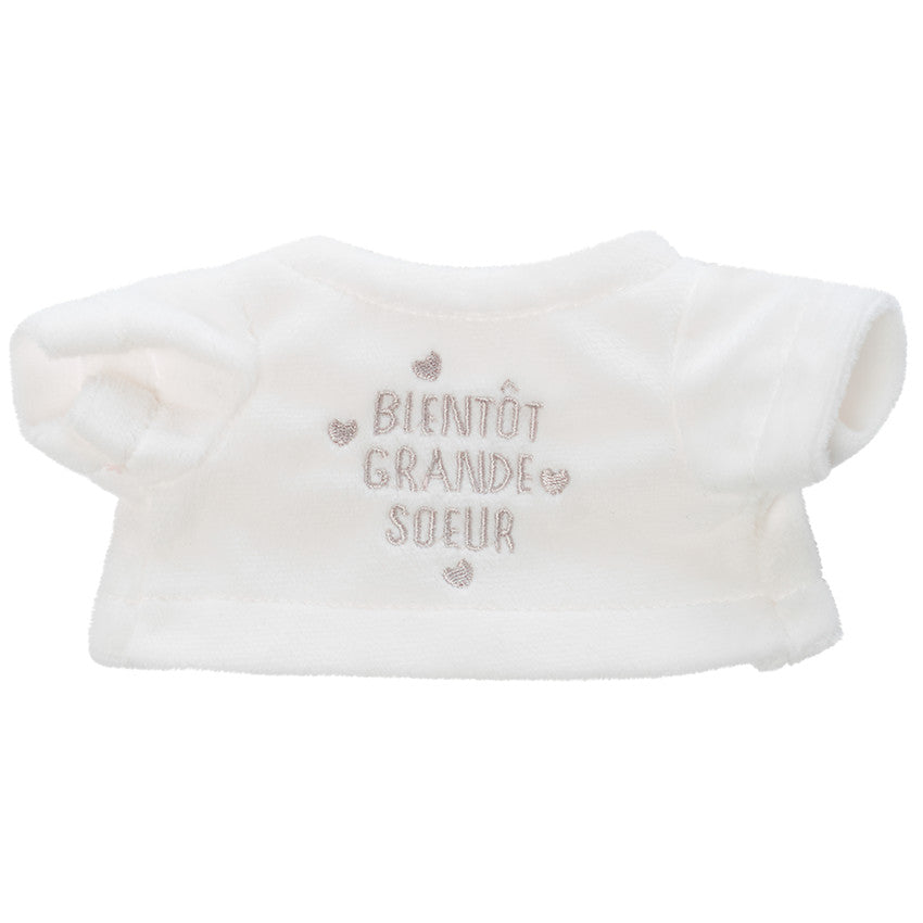 Habillage pour peluche annonce de naissance "tu vas être grande soeur" - Prémaman