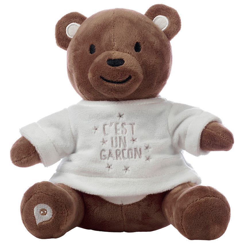 Habillage pour peluche annonce de naissance "c'est un garçon" - Prémaman