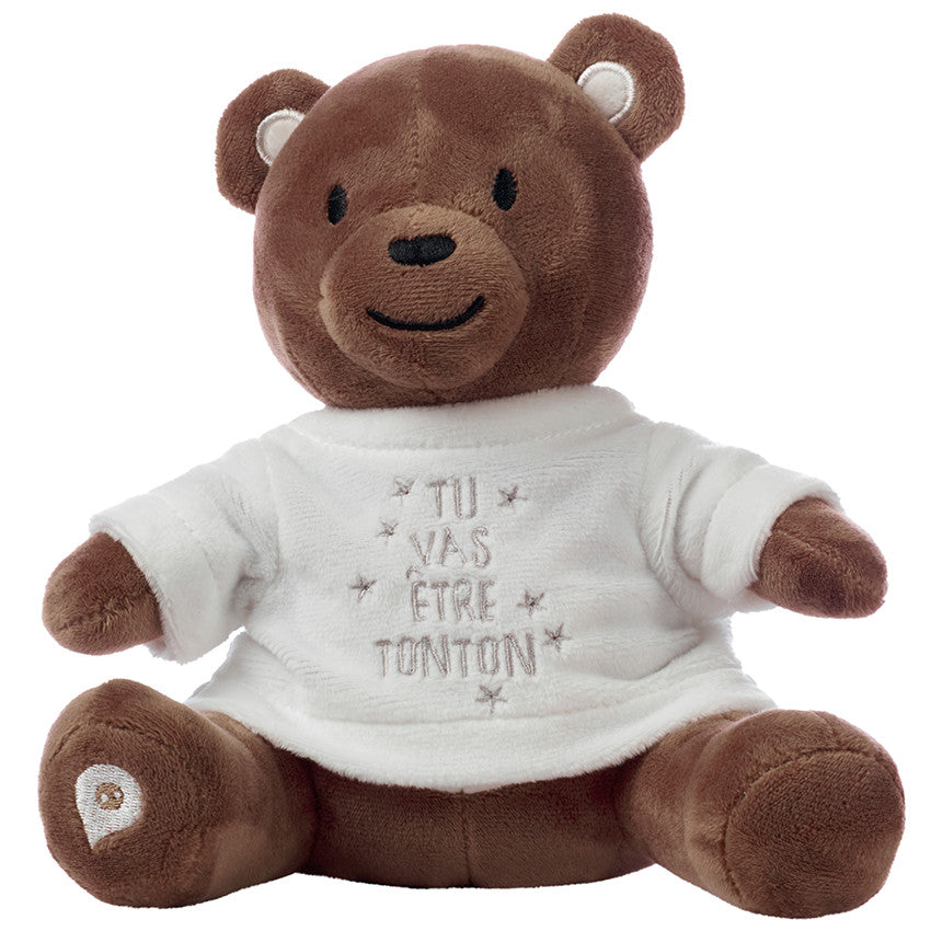 Habillage pour peluche annonce de naissance "tu vas être tonton" - Prémaman