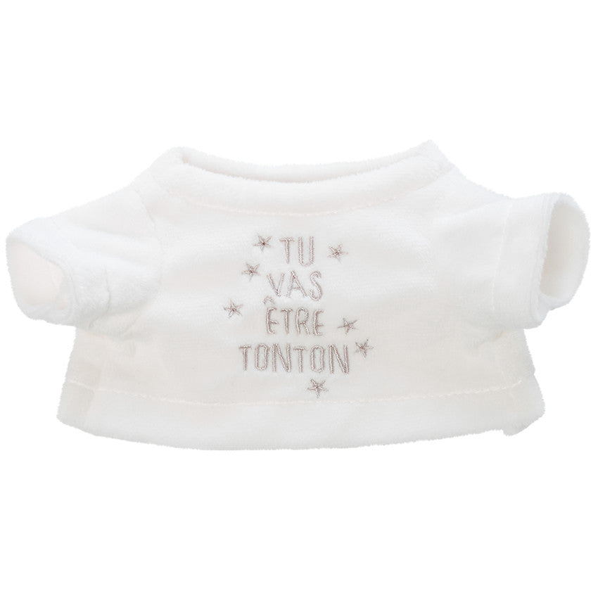 Habillage pour peluche annonce de naissance "tu vas être tonton" - Prémaman