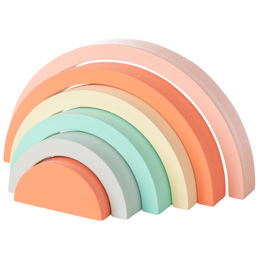 Jouet 1er âge arc-en-ciel à empiler Crazy Colors - Prémaman